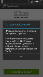 Registrace do FDb.cz