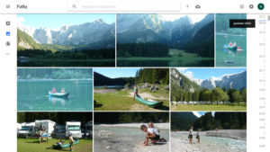 Fotky Google - webové rozhraní